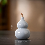 Tea pet kalebas van celadonkeramiek — 1 stuk, 9,7 × 5,8 cm