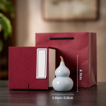 Tea pet kalebas van celadonkeramiek — Met geschenkdoos