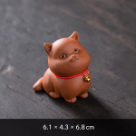 Tea pet kat in vijf houdingen — Zittend
