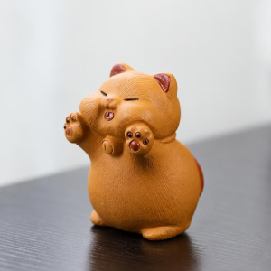 Tea pet kat van Yixing-klei (zisha)