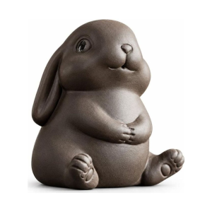 Tea pet konijn van paarse klei