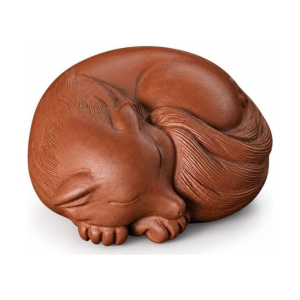 Tea pet met een vos met negen staarten