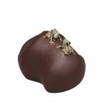 Tea pet met kikkers van paarse klei