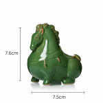 Tea pet paard van geglazuurd keramiek