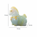 Tea pet paard van hars met kleurverandering