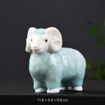 Tea pet schaap van keramiek voor thee — Staand, witte kop