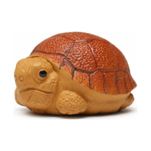 Tea pet schildpad van paarse klei
