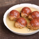 Tea pet schildpad van paarse klei