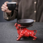 Tea pet stier van keramiek voor theefilters
