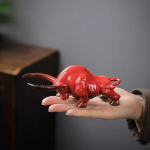 Tea pet stier van keramiek voor theefilters