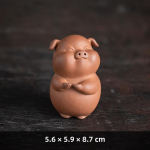 Tea pet-varken uit de Chinese dierenriem van aardewerk