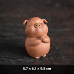 Tea pet-varken uit de Chinese dierenriem van aardewerk