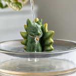 Tea pet vos met negen staarten van groene zandsteen