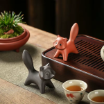 Tea pet vos van Yixing-klei (zisha)