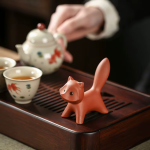 Tea pet vos van Yixing-klei (zisha)