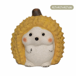 Thee pet egel met doerianschil van paarse klei — Slank