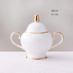 Theeservies met gouden rand van Bone China — Suikerpot 360 ml