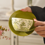 Theeservies met infuser en glazen theepot