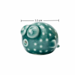 Theevisje tea pet met bubbels van keramiek