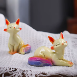 Thermochromische tea pet vos van keramiek