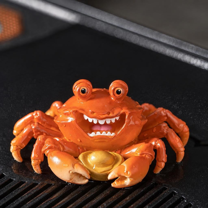 Thermosensibele tea pet in krabvorm