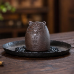 Tijger tea pet Shigandang van paarse klei