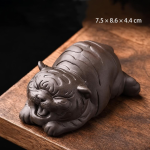 Tijger tea pet van Yixing-klei — Liggend