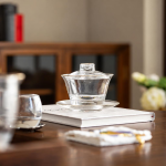 Transparante gaiwan van glas 130 ml