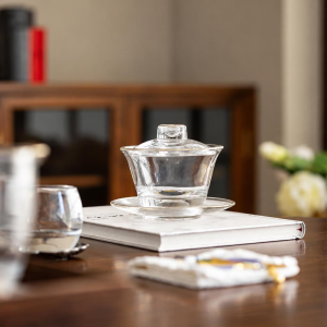 Transparante gaiwan van glas 130 ml
