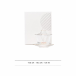 Transparante gaiwan van glas 130 ml