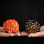 Van kleur veranderende tea pet van hars