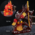 Van kleur veranderende tea pet van hars — Donkerbruin, rood en goudkleurig