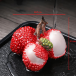 Van kleur veranderende tea pet van hars — Rood met groen detail