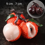 Van kleur veranderende tea pet van hars — Rood met groene bladeren