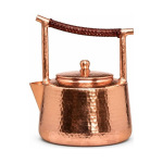 Vintage koperen theepot met hamerslag