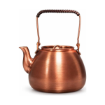 Vintage koperen waterketel in roodkoper