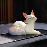 Vosvormige tea pet in 2 houdingen