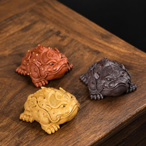 Yixing tea pet in de vorm van een pad
