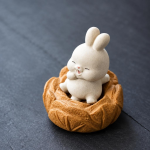 Yixing tea pet konijn met koolvormige voet
