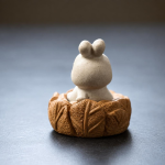 Yixing tea pet konijn met koolvormige voet