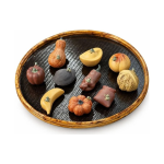 Yixing tea pet met kikker en fruitvormen
