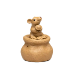 Yixing tea pet met muis en buidel