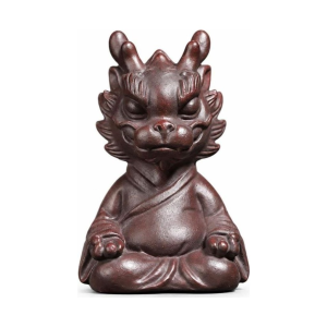 Yixing tea pet met zittende draak