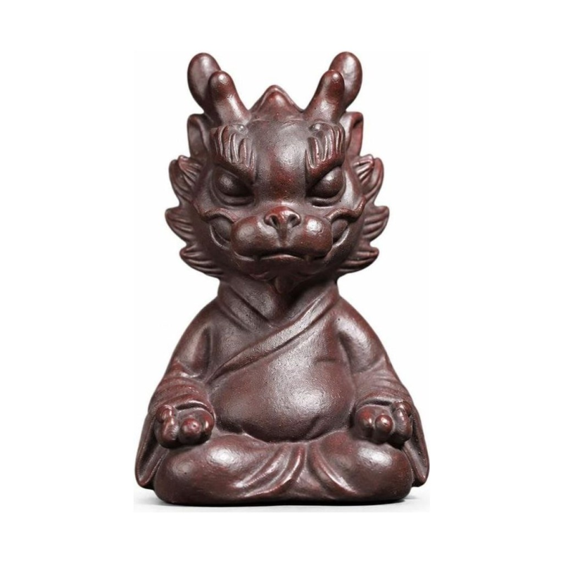 Yixing tea pet met zittende draak
