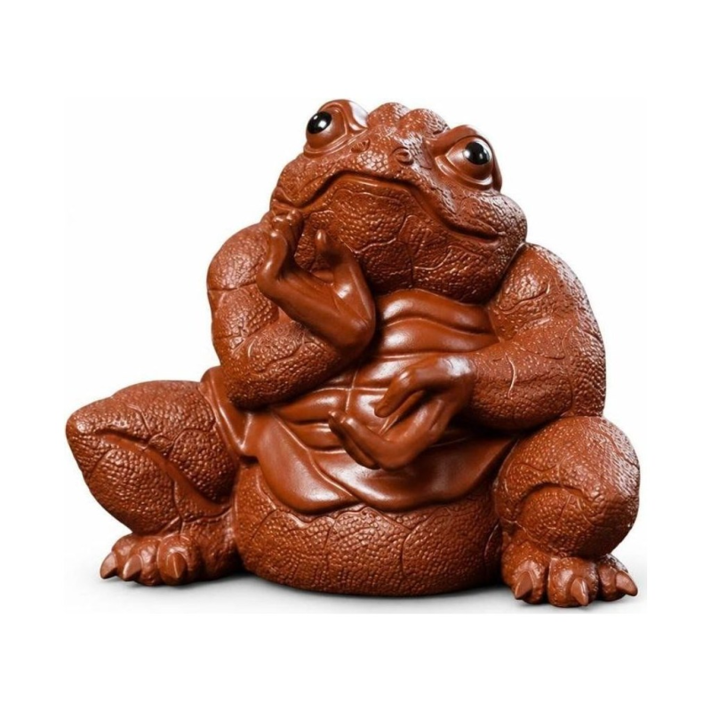 Yixing tea pet met zittende pad