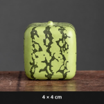 Yixing tea pet van zisha-klei, handgemaakt — Watermeloen