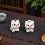 Zittende tijger tea pet van Yixing-klei